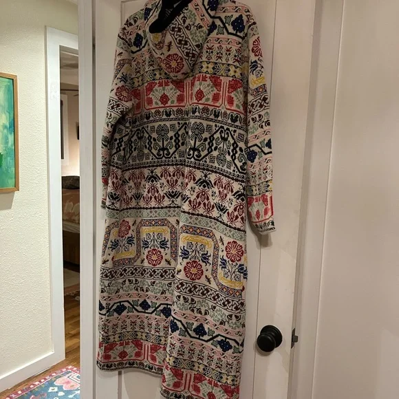 Sundance Colorful Patterned Long Coat - Picture 2 of 5
